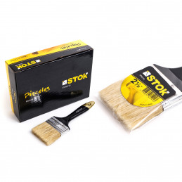 Pincel STOK Cerda blanca 2...