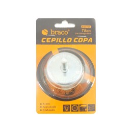 Cepillo copa BRACO Rizado...