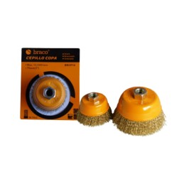Cepillo copa BRACO Rizado...