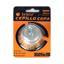 Cepillo copa BRACO Rizado...