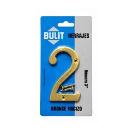 Numero BULIT Bronce macizo...