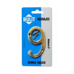 Numero BULIT Bronce macizo...