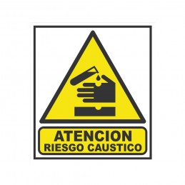 Cartel Riesgo caustico 305