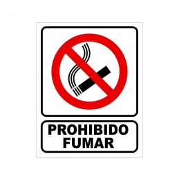 Cartel Prohibido fumar 205