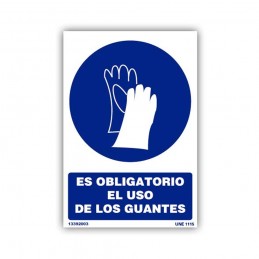 Cartel Obligatorio usar...