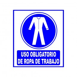 Cartel Obligatorio ropa...