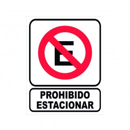 Cartel Prohibido estacionar...