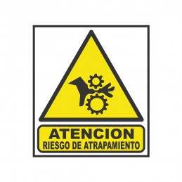 Cartel Riesgo atrapamiento 301